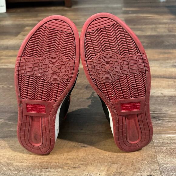 Converse Men's High-Top Basketball Sneakers Black Leather Size 12 Hook and Loop - Picture 13 of 13